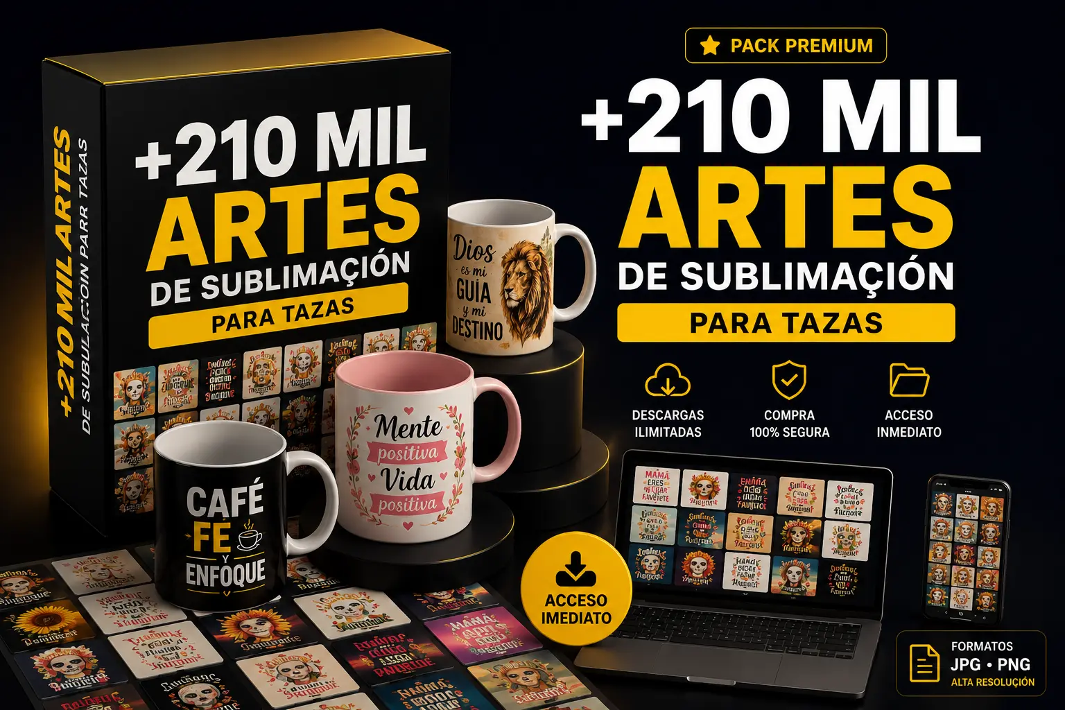 Mockup del Pack Sublimación Premium